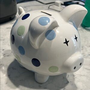 Polka Dot Piggy Bank